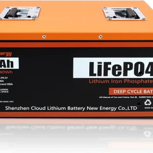 24V 150Ah 3.84kWh Deep Cycle LiFePO4 Battery with Longer Runtime, Built-in 100A BMS, 6000+Cycles & 10 Year Lifetime, Perfect in Solar/Energy Storage System, RV, Marine, Backup Power, etc