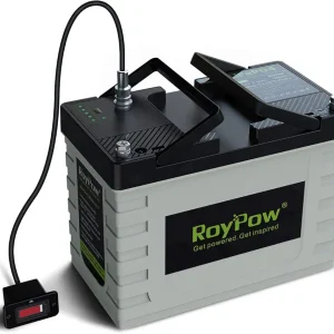 24V 50Ah Lithium Iron Phosphate Battery Rechargeable LiFePO4 Battery Pack, 5000~8000 Life Cycles, 5-Year Warranty, BMS for Truck Air Conditioner, RV, Solar, Marine, Floor Scrubber