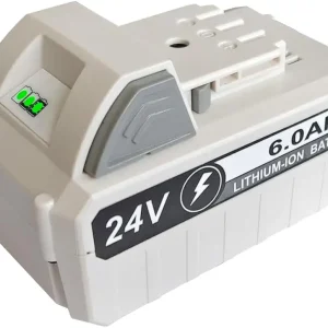 24V 6.0Ah Lithium Ion Battery Replacement for Snow Joe+Sun Joe 24V Battery 24BAT-LTX 24VBAT-LTW 24VBAT-LTE 24VBAT-LT 24VBAT 24VBAT-XR