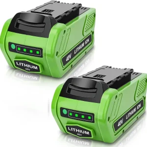 29472 6.0Ah Replacement for GreenWorks 40V Battery Compatible with Greenworks 40 Volt Battery G-MAX 29462 29252 20202 22262 25312 25322 Cordless Power Tools (Green)
