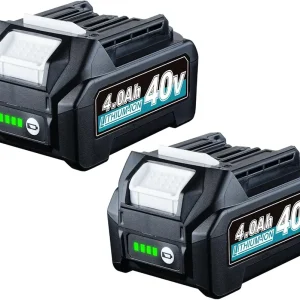 2Pack BL4040 40V 4.0Ah Replacement for Makita 40V Battery BL4080F BL4040 BL4025 BL4025B BL4020 BL4050 Compatible with Makita 40 Volt max Cordless Tools
