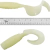 2pcs Fish WOW! 10" with Curly Tail Extended Perch Grub Soft Lure - Glow in The Dark