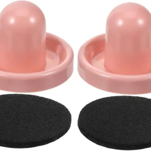 2Pcs Ice Hockey Pushers for Air Hockey Table Replacement Parts with Design Table Hockey Accessories for Enhanced Gameplay