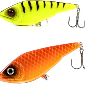 2Pcs Slow Sinking Jerkbait 3.54 inch/26g Hard Artificial Fishing Lures Wobbler Hard Bait VIB Jerk Bait Pike Musky Fishing Tackle