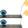 2Pcs Snow ice Fishing Flag ice Fishing Tools jaw Jacker ice Fishing Telescopic Fishing Rod Dam tip up ice Fishing Rod Outdoor Supply Travel abs Outdoor Product Winter