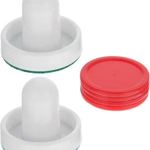 2Sets Air Hockey Pushers and Pucks Pushers Pucks Essential Accessories for Ice Hockey Part Games