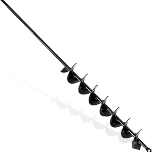 2x32 Inch Auger Drill Bit for Planting - Long Handle Easy Planter Garden Auger - Bulb & Bedding Plant Augers - Post Hole Digger for 3/8�Hex Drive