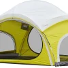 3-4 Person Camping Tent with 2 Large Mesh Door 4 Mesh Window Family Tents, Double Layer Waterproof Portable Easy Setup Camp Tent, Canvas Dome Tents for Camping Outdoor Hiking and Backpacking