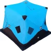 3-4 Person Ice Fishing Shelter, Portable Ice Shanty Insulated Tent, Windproof and Warm Ice Fishing Tent, Upgrades Ice Fishing Gear and Equipment