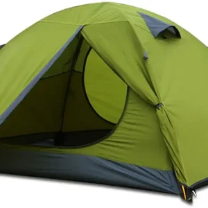 3-4 Season 2 3 Person Lightweight Backpacking Tent Windproof Camping Tent Awning Family Tent Two Doors Double Layer with Aluminum rods for Outdoor Camping Family Beach Hunting Hiking Travel