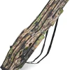 3 Layers Fishing Pole Bag,Portable 3 Layers Oxford Folding Rod Carry Case,Fishing Reel Tackle Storage Bag Case