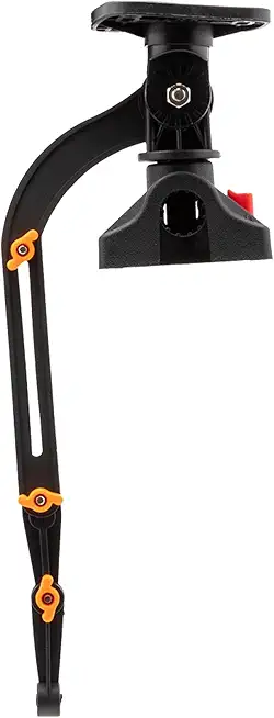 3006.8669 Universal Fish Finder Head Unit & Transducer Arm Rod Holder Mount for SUPs & Kayaks, Black