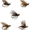 30pc Elk Hair Caddis Fly Fishing Flies, Premium Fly Fishing Dry Flies with Fly Box in 5 Colors and 3 Sizes Trout Flies | Trout Fly Assortment
