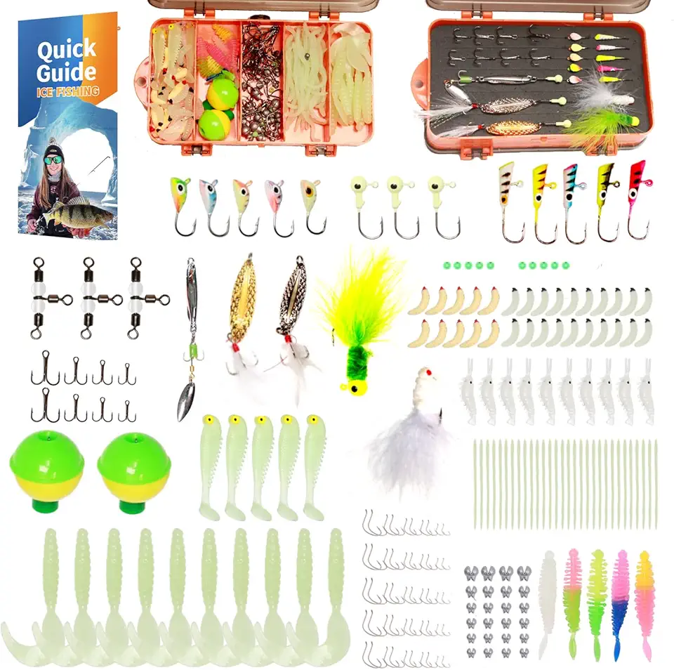 322-Piece Fishing Lures Kit - Buzz Bait/Spinner Baits/Jig/Frog, Fishing Tackle Box with Tackle Included, Soft Bait/Hooks/Weights, 2024 Fishing Gear Lure Kit Gift for Men Freshwater Bass Trout
