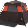 3/4 Person/6 Person Camping Tent Fast Cabin Tent with Instant Setup Tent, Weatherproof Tent Easy Quick Set Up & Pop Up in 60 Seconds with Rainfly Backpack for Family Camping,Upgraded Ventilation