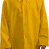 35mm PVC/Polyester Storm Fly Front Jacket with Attached Hood