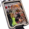36 pcs Fly Fishing Flies Kit, Hand Tied Trout Bass Fly Assortment with Fly Box, Dry Wet Nymph Flies Streamers Fly Fishing Lures