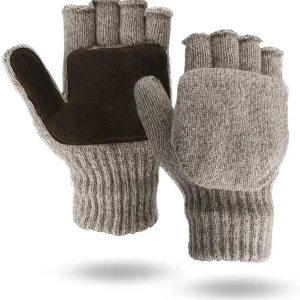360 Rag Wool Glomitt Flip Mitten 3M Thinsulate Lined Tan