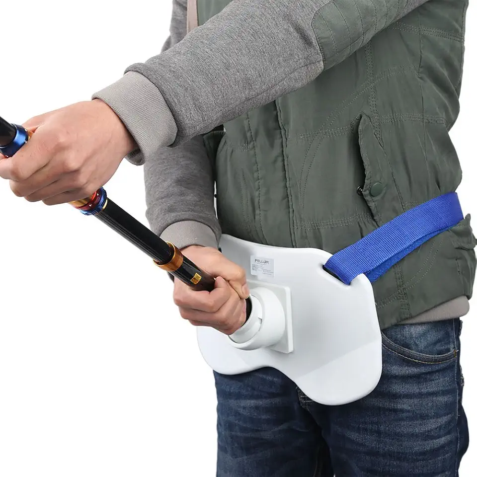 360�Adjustable Padded Fishing Fighting Belt Offshore Tackle Boat Fishing Rod Holder