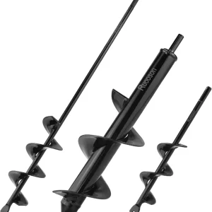3Pcs Garden Drill Auger Planter, 1.6x9 +2x16.5 +3.2x11.8 in>Ruooson Spiral Drill Auger for Planting Flower Bulb Auger, Rapid Planter Digger for 3/8" Hex Drive Drill. (1.6x9 in+2x16.5 in+3.2x11.8 in)