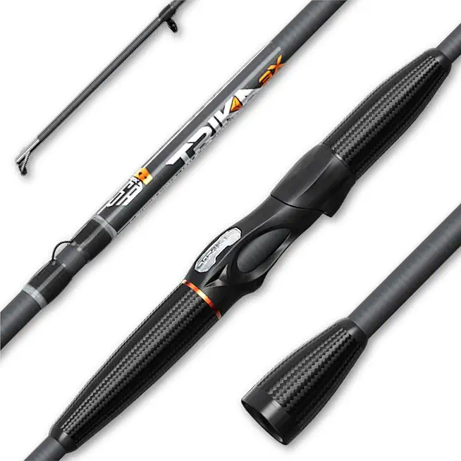 3X Carbon Rod Carbon Weave Rod for Extra Sensitive Vibration | Longer Casting | Lightweight Freshwater Fishing Pole