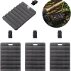 4 Pcs Fly Fishing Rippled Foam Fly Patch for Vest with Cilp Light Weight Foam Black Fly Patch with Clip for Vest Fishing Tackle Tools Accessories