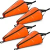 4 Pcs Sea Anchor Drift Sock Parachute Drift Anchor Nylon Trolling Boat Fishing Drogue for Yacht Inflatable Power Boat
