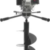 4 Stroke Engine Post Hole Digger 173cc Gas Powered Hole Digging Machine 4 Handles Earth Auger with Drill Bit for Fence Farmland Garden Construction Sites (9HP)