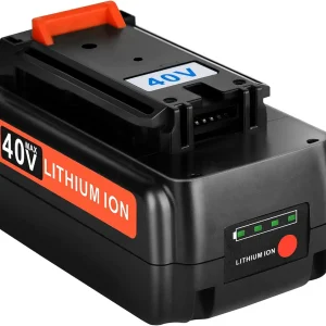 40Volt Max 3Ah Replacement Compitable for Black and Decker 40V Battery LBX2040 40V Max Lithium Battery Compatible for LBX36 LBXR36 LBXR2036 LBX1540 LBX2540 for Black+Decker 40V Lithium Battery