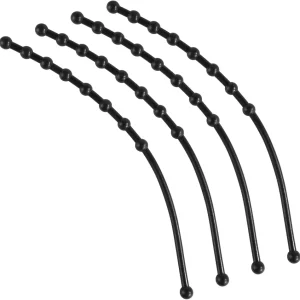 4pcs Rubber Guard Strap, Ice Auger Blade Protectors Power Blade Protectors Ice Auger Accessories Ice Fishing Accessories for Power and Hand Ice Augers Winter Ice Fishing(Black)