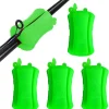 4Pcs Silicone Fishing Rod Holder Straps - Colroful, Portable Fishing Rod Fixed Ball Rubber Clips, Fly Fishing Accessories