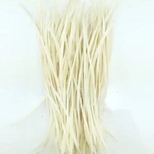 5''-9.5'' Feathers Fly Tying Materials for stonefly nymph split tails& down wings 50pcs/pack (Beige)
