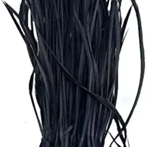 5''-9.5'' Feathers Fly Tying Materials for stonefly Nymph Split Tails& Down Wings 50pcs/Pack (Black)