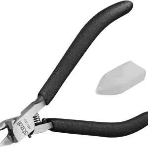 5-inch Model Nippers, with Ultra-thin Single-edge and Blade Case Plastic Model Tools for Gundam Repairing Plastic Model and Fixing, Black