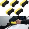 5 PCS Tire Contour Dressing Applicator Pads, Car Polishing Sponge Wax Buffing Pads, Automotive Tire Dressing Shine Sponge for Car Glass, Painted Steel, Porcelain and More (Normal)