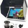 5" Underwater Fishing Camera,Portable LCD Monitor HD Fish Finder, IP67 Waterproof Camera 800 * 480 with Sun Visor,2000cd Brightness Waterproof Camera with 30m/98.4ft Cable Fit Ideal Gift
