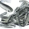 50 PCS Plastic Soft Fishing Lure, Lifelike Forked Tail Minnow, Fishing Baits Tackle for Saltwater and Freshwater Bass, Crappie, Walleye, or Trout Lures