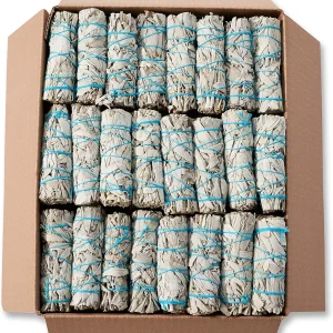 50 White Sage Smudge Sticks 4" ~ Sustainably Harvested ~ for Cleansing & Smudging with Instructions (4" 50 Pack)