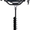 52CC 2-Stroke Gas Powered Post Hole Digger, 2.3HP Gas Powered Earth Auger Borer Ground Drill Single Cylinder Air-Cool Earth Auger Borer Fence Ground w/ 2 Drill Bits for Farm Garden Plant