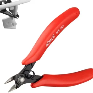 5.3-inch Model Nipper, with Sharp Double-Edged Blades,Plastic Model Tools,Used for Gundam Plastic Model Repair, Clean Cutting and Precision Cutting, Red
