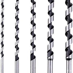 5pcs 6-14mm Deluxe hex shank Auger drill Bit Set Milling cutters for thick wood hole cutter, 230MM long