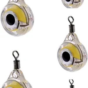 5pcs Deep Sea Fishing Lures Kit LED Lighted Bait Flasher Saltwater Freshwater Bass Halibut Walleye Lures Attractant Offshore Universal Creative