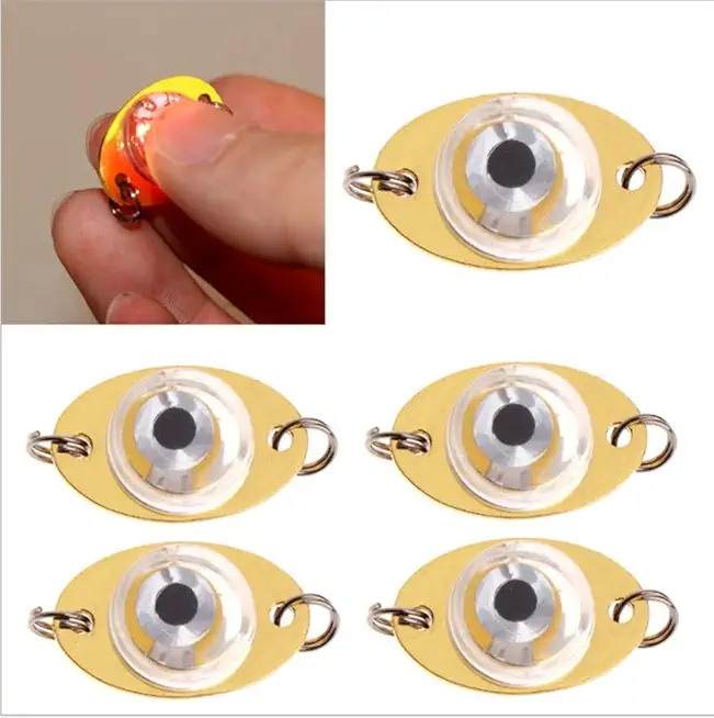 5pcs Deep Sea Fishing Lures Kit LED Lighted Bait Flasher Saltwater Freshwater Bass Halibut Walleye Lures Attractant Offshore Universal Creative