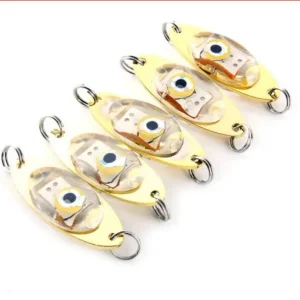 5pcs Deep Sea Fishing Lures Kit LED Lighted Bait Flasher Saltwater Freshwater Bass Halibut Walleye Lures Attractant Offshore Universal Creative