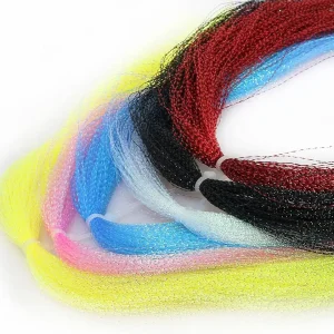 6 Color Set Colorful Crystal Flash Fly Fishing Line Fly Tying Material Hook Lure Flash Flies Decorating for Fishing Lure Dry Flies