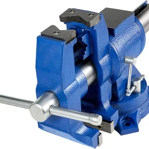 6" Heavy Duty Bench Vise, Double Swivel Rotating Vise Head/Body Rotates 360�,Pipe Vise Bench Vices 30Kn Clamping Force,for Clamping Fixing Equipment Home or Industrial Use