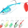 6-Piece Soft Fishing Lure Set, Realistic Bionic Swimbait for Bass, Trout, Saltwater & Freshwater Fishing Lures, Durable Fishing Gear Accessories