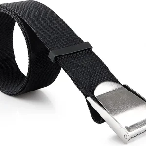 60" Long Scuba Diving Weight Belt, Adjustable Snorkeling Webbing Weight Strap Belts with Quick-Release Stainless Steel Buckle for Free Diving, Spear Fishing