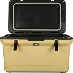 60 QT Ultra-Light Injection Molded Cooler - Ice Chest Keeps Ice up to 7 Days - Large Cooler Includes Wire Basket, Divider and Built-in Bottle Opener