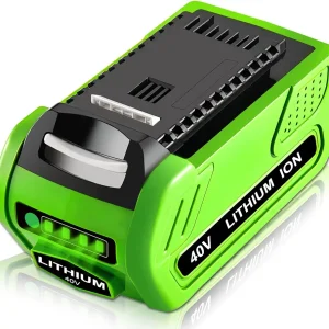 6000mAh Lithium ion 29472 Replacement for Greenworks 40V Battery Compatible with Greenworks 40 Volt Battery 29472 29252 20202 22262 25312 25322 20642 22272 27062 21242 Tools (Not for Gen 1) (Green)